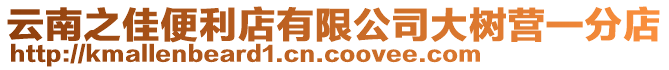 云南之佳便利店有限公司大樹營一分店