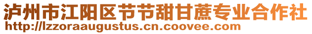 瀘州市江陽區(qū)節(jié)節(jié)甜甘蔗專業(yè)合作社