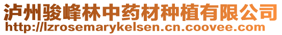 瀘州駿峰林中藥材種植有限公司