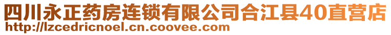 四川永正藥房連鎖有限公司合江縣40直營(yíng)店