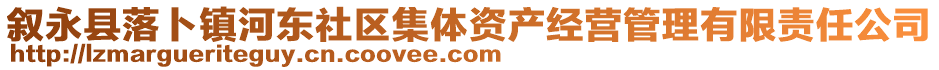 敘永縣落卜鎮(zhèn)河?xùn)|社區(qū)集體資產(chǎn)經(jīng)營管理有限責(zé)任公司