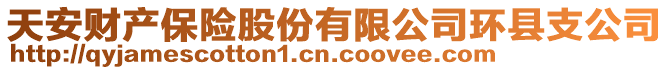 天安財(cái)產(chǎn)保險(xiǎn)股份有限公司環(huán)縣支公司