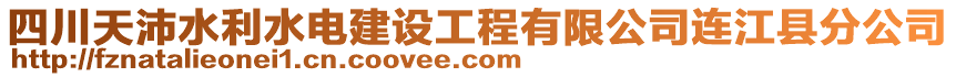 四川天沛水利水电建设工程有限公司连江县分公司