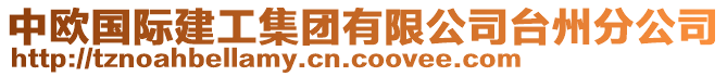 中欧国际建工集团有限公司台州分公司