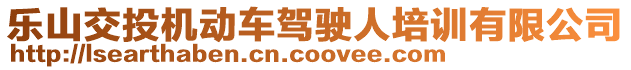 樂山交投機動車駕駛?cè)伺嘤?xùn)有限公司