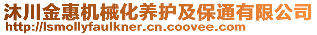 沐川金惠機(jī)械化養(yǎng)護(hù)及保通有限公司