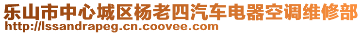 樂山市中心城區(qū)楊老四汽車電器空調(diào)維修部