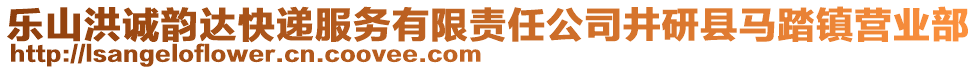 樂山洪誠韻達(dá)快遞服務(wù)有限責(zé)任公司井研縣馬踏鎮(zhèn)營業(yè)部