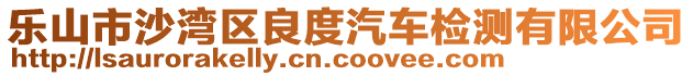 樂山市沙灣區(qū)良度汽車檢測(cè)有限公司