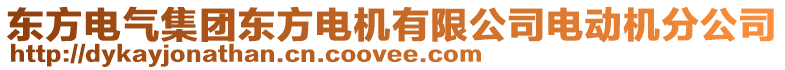 東方電氣集團東方電機有限公司電動機分公司