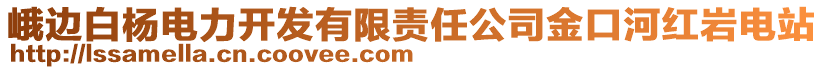 峨邊白楊電力開發(fā)有限責任公司金口河紅巖電站