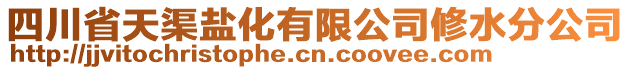 四川省天渠鹽化有限公司修水分公司