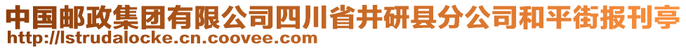 中國(guó)郵政集團(tuán)有限公司四川省井研縣分公司和平街報(bào)刊亭