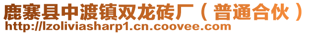 鹿寨縣中渡鎮(zhèn)雙龍磚廠（普通合伙）