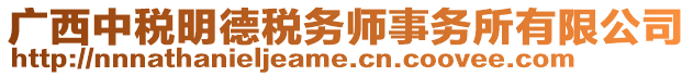 廣西中稅明德稅務(wù)師事務(wù)所有限公司