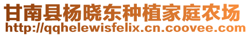 甘南县杨晓东种植家庭农场