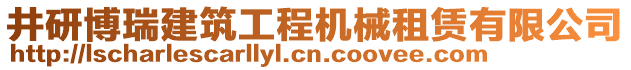 井研博瑞建筑工程機械租賃有限公司