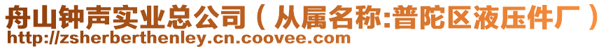 舟山鐘聲實(shí)業(yè)總公司（從屬名稱:普陀區(qū)液壓件廠）