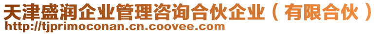 天津盛潤企業(yè)管理咨詢合伙企業(yè)（有限合伙）