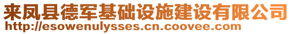 來鳳縣德軍基礎(chǔ)設(shè)施建設(shè)有限公司