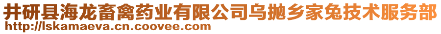 井研縣海龍畜禽藥業(yè)有限公司烏拋鄉(xiāng)家兔技術(shù)服務(wù)部