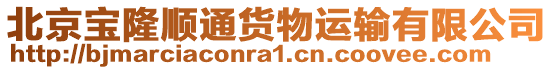 北京寶隆順通貨物運(yùn)輸有限公司