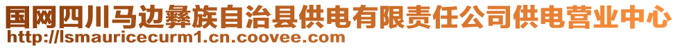 國網(wǎng)四川馬邊彝族自治縣供電有限責(zé)任公司供電營業(yè)中心