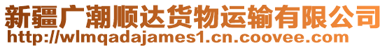 新疆廣潮順達(dá)貨物運(yùn)輸有限公司