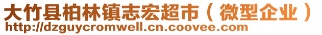 大竹縣柏林鎮(zhèn)志宏超市（微型企業(yè)）