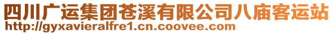 四川廣運集團蒼溪有限公司八廟客運站