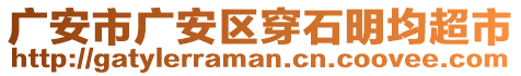 廣安市廣安區(qū)穿石明均超市