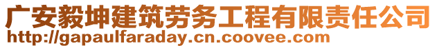 廣安毅坤建筑勞務工程有限責任公司