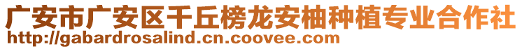 廣安市廣安區(qū)千丘榜龍安柚種植專業(yè)合作社