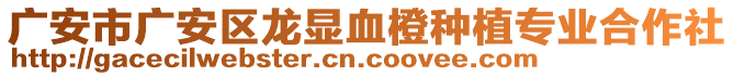 廣安市廣安區(qū)龍顯血橙種植專業(yè)合作社