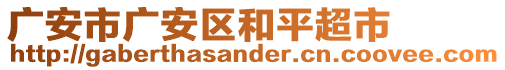 廣安市廣安區(qū)和平超市