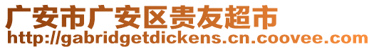 廣安市廣安區(qū)貴友超市