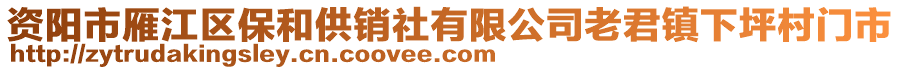 資陽市雁江區(qū)保和供銷社有限公司老君鎮(zhèn)下坪村門市