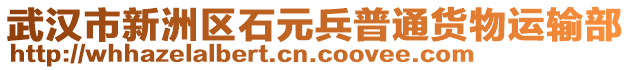 武漢市新洲區(qū)石元兵普通貨物運(yùn)輸部