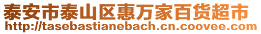 泰安市泰山區(qū)惠萬家百貨超市