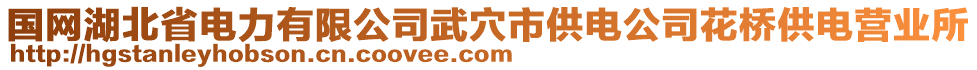 國(guó)網(wǎng)湖北省電力有限公司武穴市供電公司花橋供電營(yíng)業(yè)所