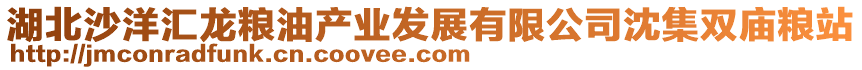 湖北沙洋匯龍糧油產(chǎn)業(yè)發(fā)展有限公司沈集雙廟糧站