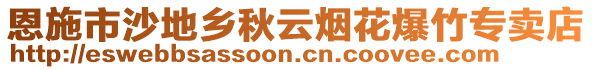 恩施市沙地鄉(xiāng)秋云煙花爆竹專賣店