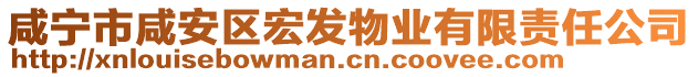 咸寧市咸安區(qū)宏發(fā)物業(yè)有限責(zé)任公司