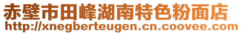 赤壁市田峰湖南特色粉面店