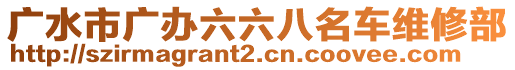 廣水市廣辦六六八名車維修部