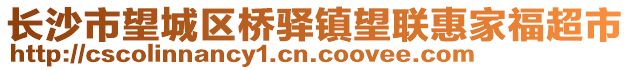 長沙市望城區橋驛鎮望聯惠家福超市