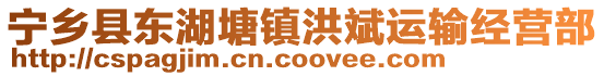 寧鄉(xiāng)縣東湖塘鎮(zhèn)洪斌運(yùn)輸經(jīng)營部