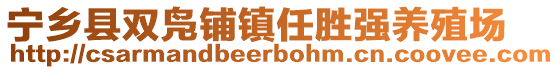 寧鄉(xiāng)縣雙鳧鋪鎮(zhèn)任勝強養(yǎng)殖場