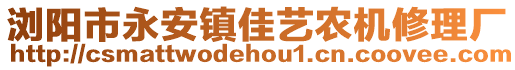 瀏陽(yáng)市永安鎮(zhèn)佳藝農(nóng)機(jī)修理廠