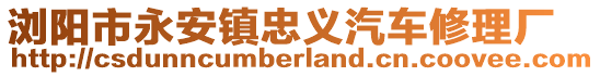 瀏陽市永安鎮(zhèn)忠義汽車修理廠